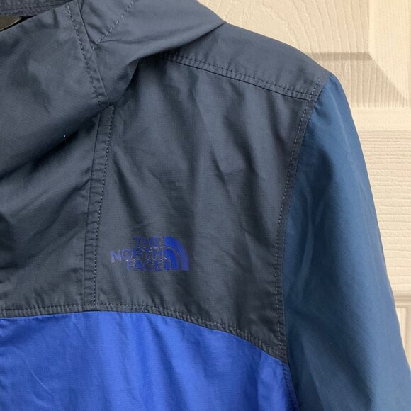 The North Face Boys Blue Windbreaker Rain Jacket Size XL Outdoor Hiking Camping - Picture 3 of 16